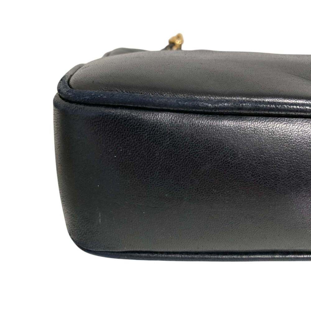CHANEL Black Lambskin Leather Shoulder Bag - Picture 12 of 16